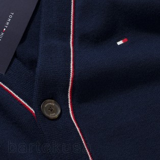 TOMMY HILFIGER SWETER MESKI - CARDIGAN